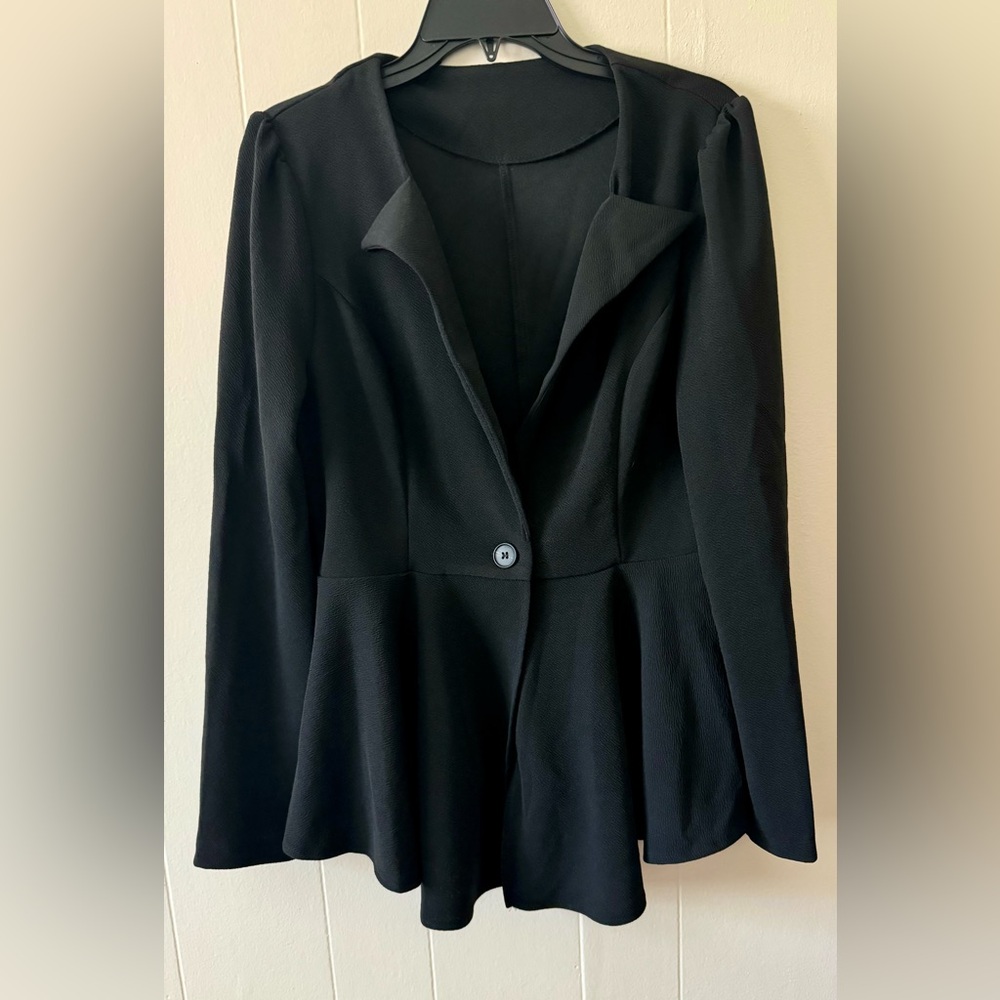 😍3 for $20 SHEIN black long sleeve lightweight blazer size L
